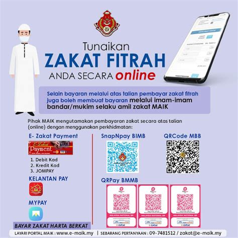Rabu, 20 mei 2020 21:11. Cara Bayar Zakat Fitrah Online MAIK