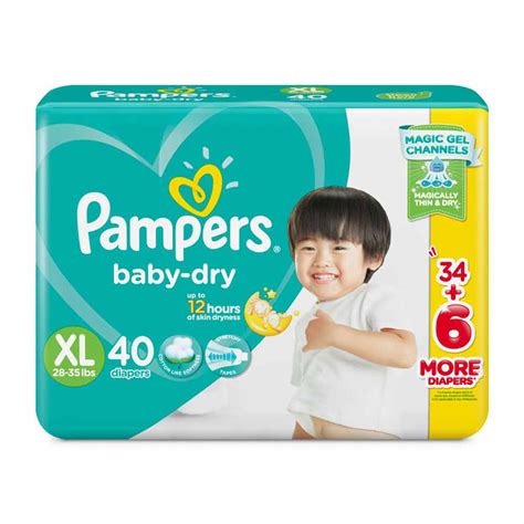 Pampers Baby Diaper Dry Xl40 Extra Large All Day Supermarket