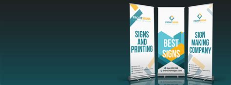 Roll Up Banner Retractable Banners Banner Stand Front Signs