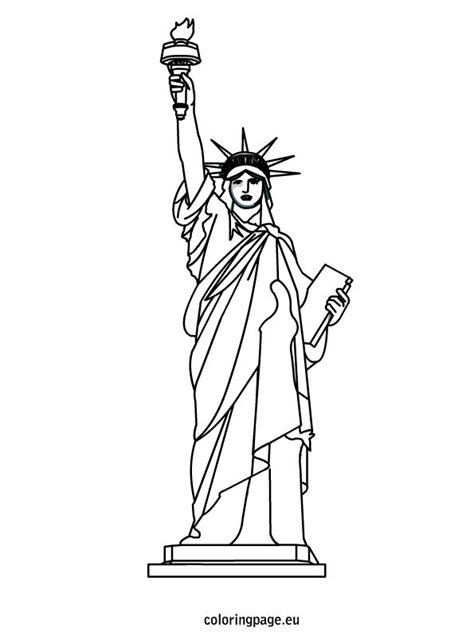 statue  liberty coloring sheet coloring page