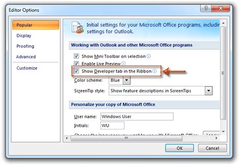 How To Add Developer Tab On Ribbon In Outlook