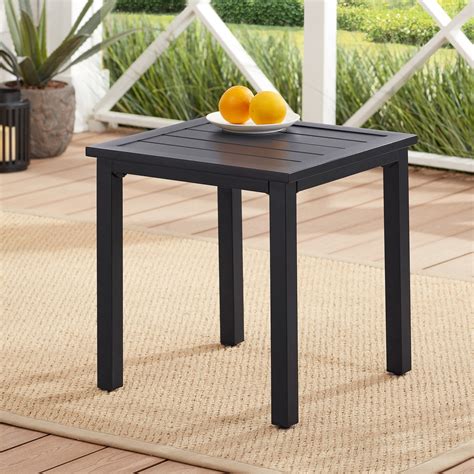 Mainstays Heritage Park 20 Square Slat Top Outdoor Patio Side Table