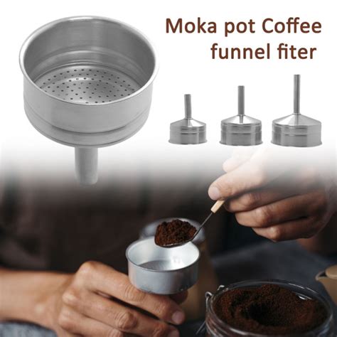 Eg【ready Stock】moka Express Replacement Funnel Kits Stainless Steel Funnel Filter Plate With