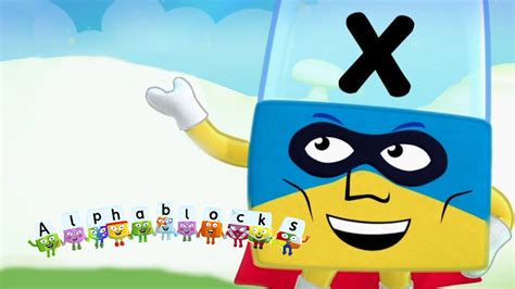 Alphablocks The Superhero X Song Kids Printable Coloring Pages