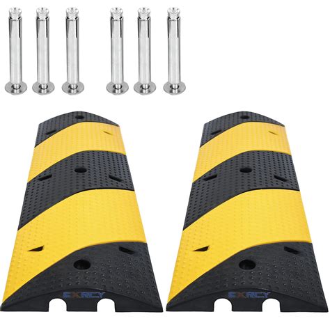 Buy Cxrcy Driveway Speed Bumps Heavy Duty 2 Pack 2 Channel Modular