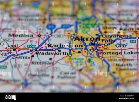Barberton Ohio Map Hi Res Stock Photography And Images Alamy