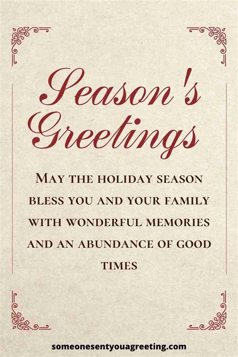Seasons Greetings Messages And Wishes Someone Sent You A Greeting