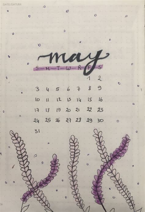 May Bullet Journal Cover