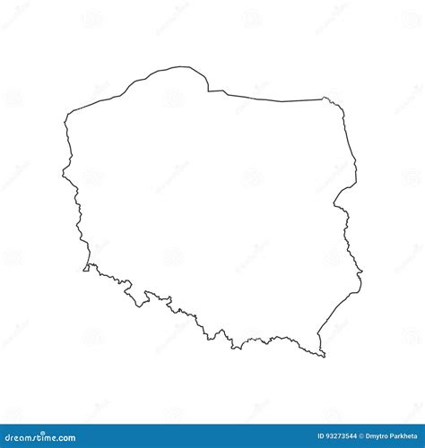 Mapa De Polonia Aislado En Blanco Ilustracion Del Vector Ilustracion Images