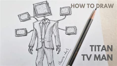 Skibidi Toilet How To Draw 😤😤 Big Tv Man 📺📺 Youtube