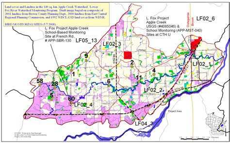 Tributary Maps Lower Fox River Watershed Monitoring Program