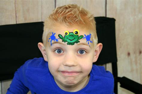 Funny Frog Face Painting 예술 스케치 스케치