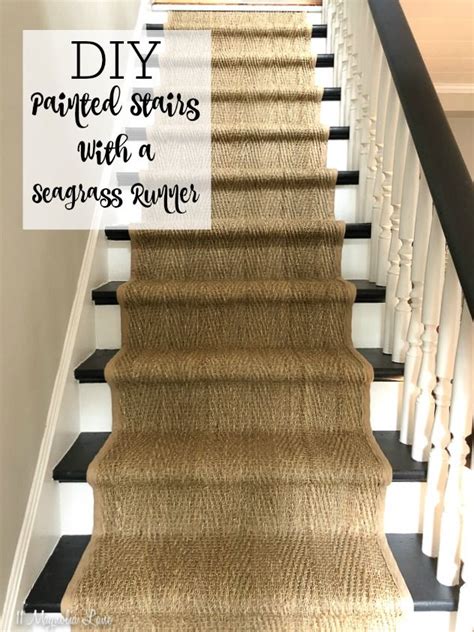 How To Diy Install A Sisal Or Seagrass Runner On Steps Gives Your