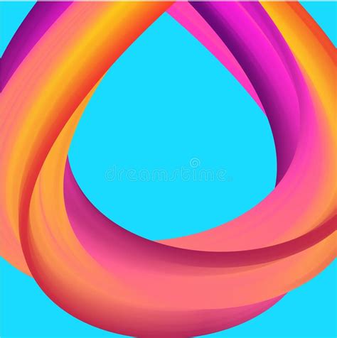 Abstract Rainbow Pattern On Blue Background Stock Vector