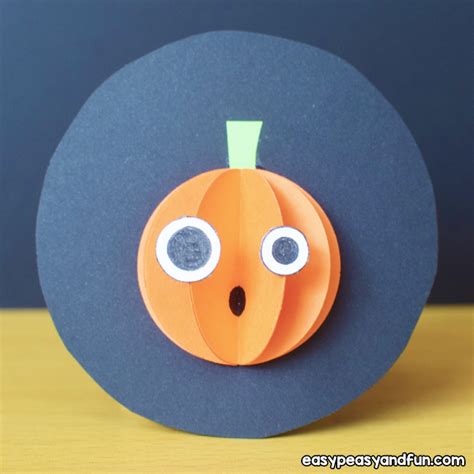 Paper Halloween Pumpkin Crafts For Kids Snickerspdx