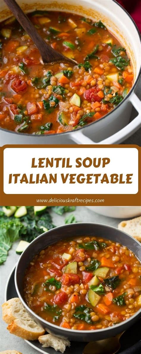 Lentil Soup Italian Vegetable Italian Lentil Soup Recipe