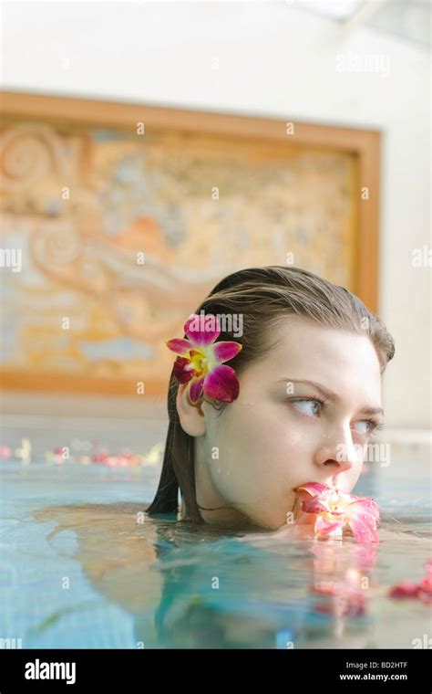 Beauty Woman In A Swimming Pool Hi Res Stock Photography And Images Alamy