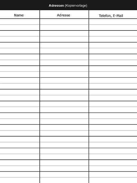 Convertisseur de pdf natifs et numérisés en word. Telefonliste Adressbuch Vorlage Pdf - 4 Adressbuch-vorlage ...