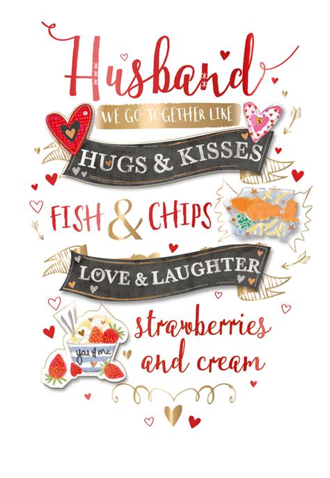 valentines day card for husband personalised valentine s card husband forever from 99p