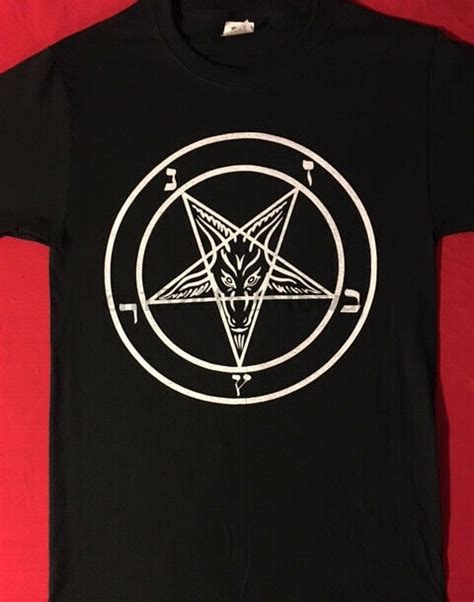 Pentagram T Shirt Satanic Clothing Satanism Evil Hipster Black Metal