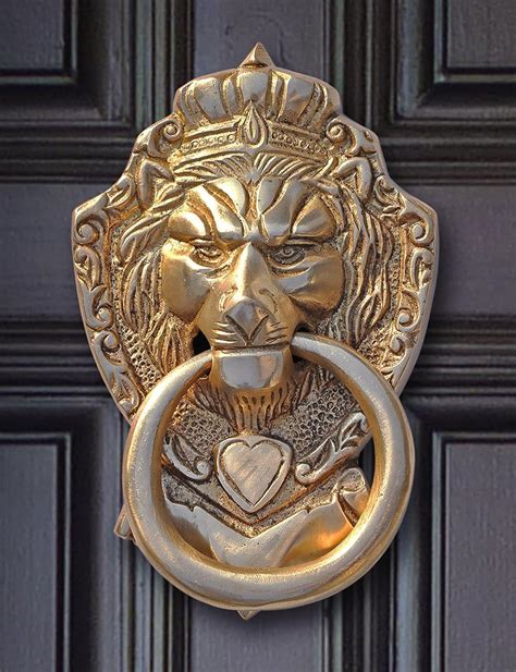 Practical Door Knockers Souvnear 6 Lion Door Knocker With Hardware
