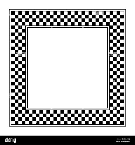 Black And White Checkered Border