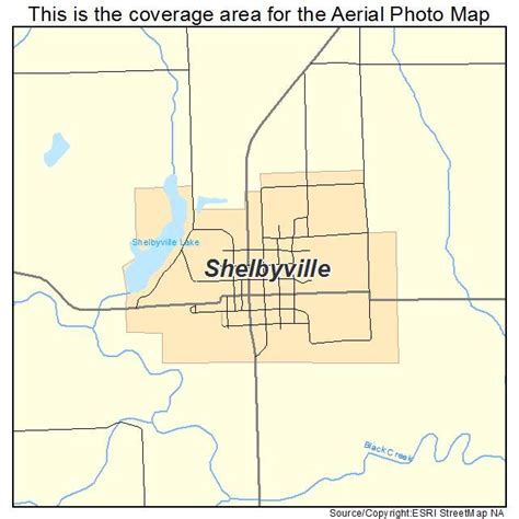Aerial Photography Map Of Shelbyville Mo Missouri