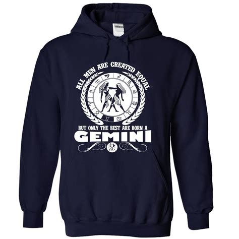 Gemini Hoodies T Shirts For Women Black Hoodie
