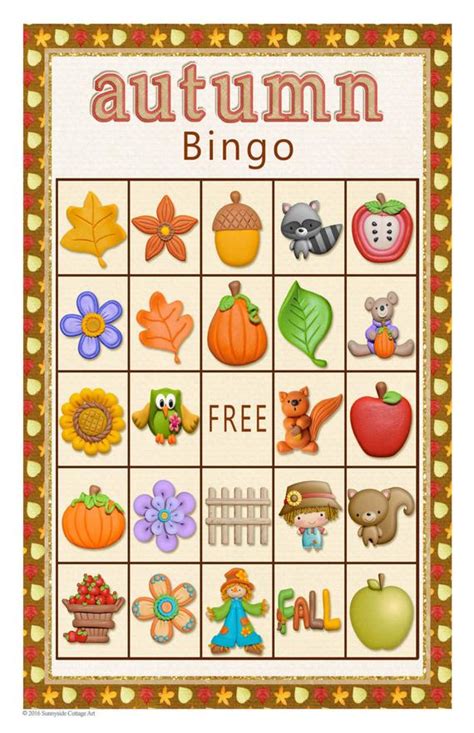 Learn how to create bingo cards for free on canva. Items similar to 26 card BINGO and MEMORY Game - Fall ...