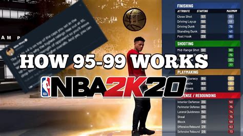 Nba 2k20 99 Overall System Explained 4 All Attributes To All Stats