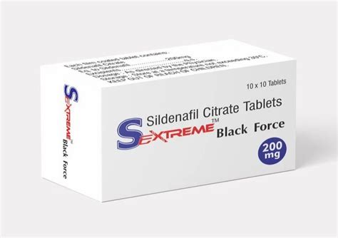 Sextreme Black Force Sildenafil Citrate 200mg At Rs 50strip
