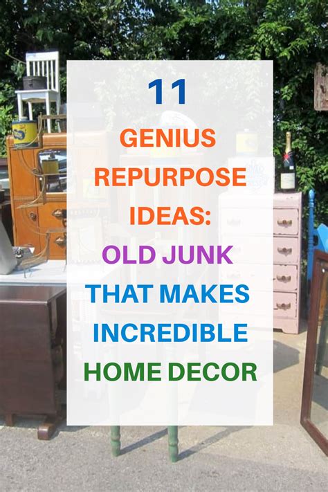 15 Incredible Repurpose Ideas For Old Stuff Diy Decor Projects