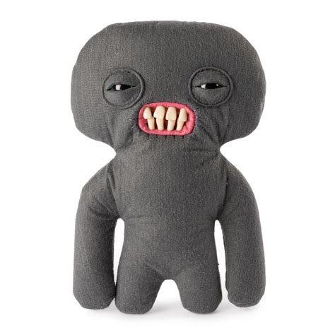Fuggler Funny Ugly Monster 9 Inch Squidge Grey Plush Creature With
