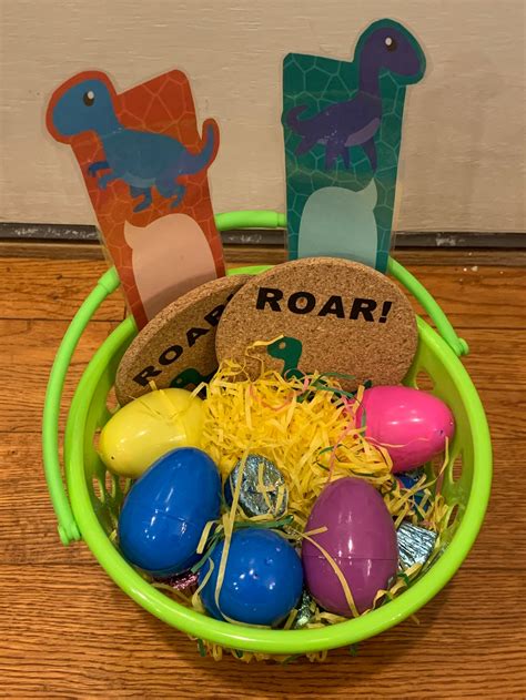 dinosaur easter basket completed and ready to ship etsy