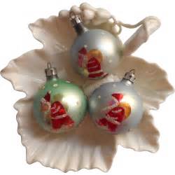 Vintage Christmas Tree Ornaments Glass Poland Santa Dots Smaller For ...