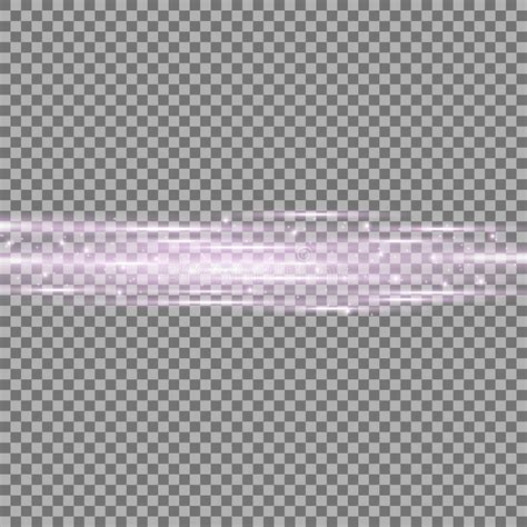 Horizontal Lens Flares Lights Purple Color Stock Vector Illustration