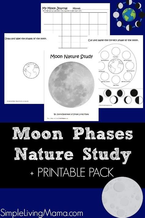 Moon Phases Unit Study Printables Science Unit Studies Science Units
