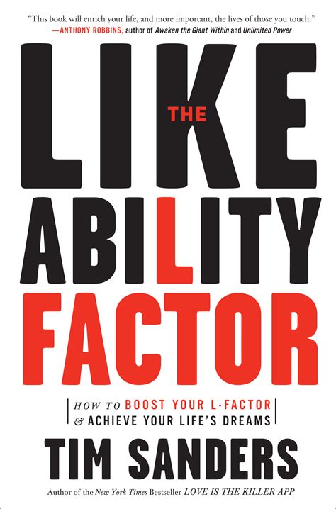 The Likeability Factor How To Boost Your L Factor And Achieve Your Life