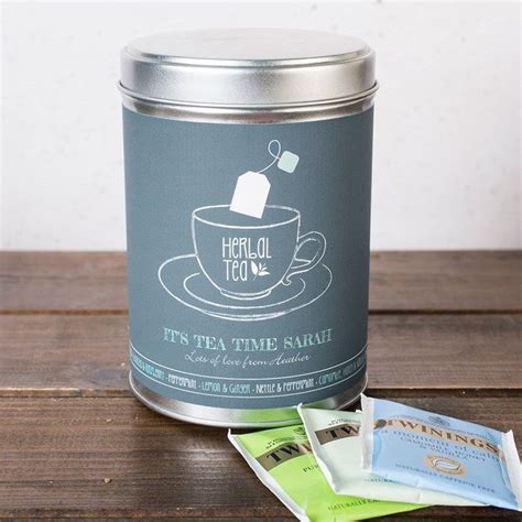Personalised Herbal Tea Tin Tea Time Tea Tins Tea Varieties Tea Riffic