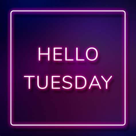 Tuesday Neon Images Free Photos Png Stickers Wallpapers