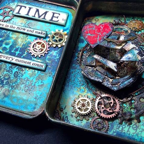 Lisa Taggart Inkybliss Has Altered A Tobaco Tin To Create An