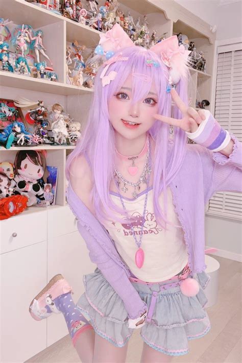 小柔seeu On Twitter 🍇 紫系の私服のコーデ💗🎀 Cosplay Kawaii Cosplay Cute