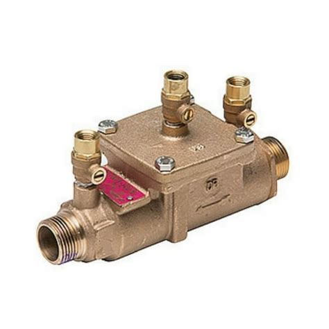 32mm Bronze Double Check Valve Watts 007 Includes Ball Valves And Strainer