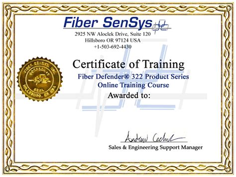 These include courses on a variety of topics right from health, personal development, computer science. Fiber SenSys, Inc. (FSI) Offers FD322 Perimeter Security ...