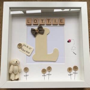 Personalised 3d Box Picture Frame New Born Baby Gift Babies Etsy UK
