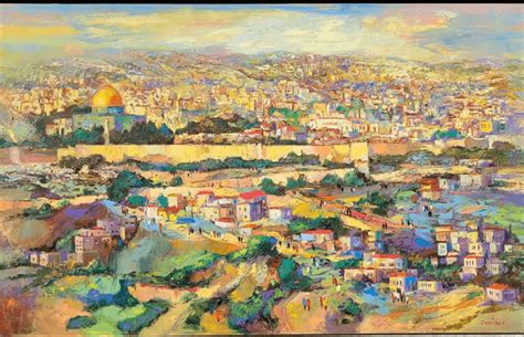 “jerusalem” By Anna Zarnitsky Oil On Canvas 40×60 Leviim Gallery