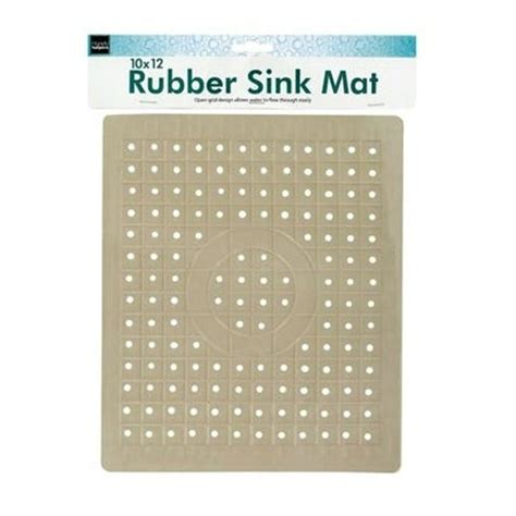 10 X 12 Square Textured Rubber Sink Protector Drain Mat
