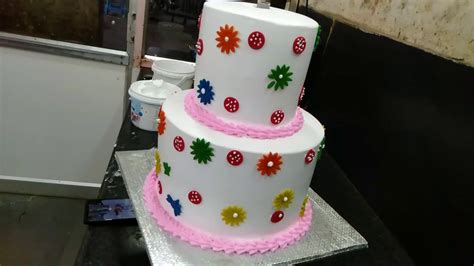 Two Step Cake 6kg Fresh Cream Cake Design Fancy Cake Design Umesh Cake