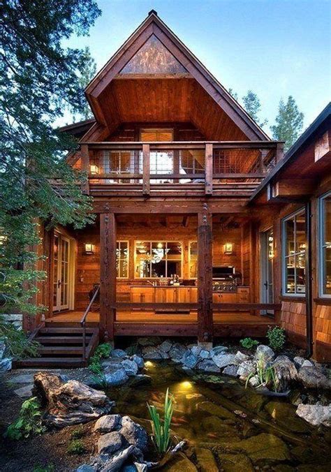 35 Awesome Mountain House Ideas Homemydesign Log Homes Cabins And