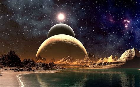 48 Wallpaper Science Fiction Planet Landscape